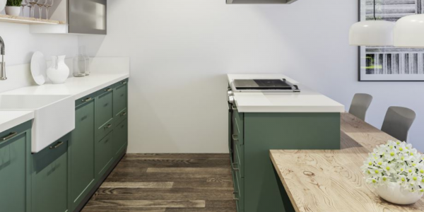 Una cocina verde menta: colores de cocina de moda - Dommo